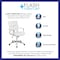 Flash Furniture White LeatherSoft Office Chair BT-20595M-2-WH-GG - alternate 8